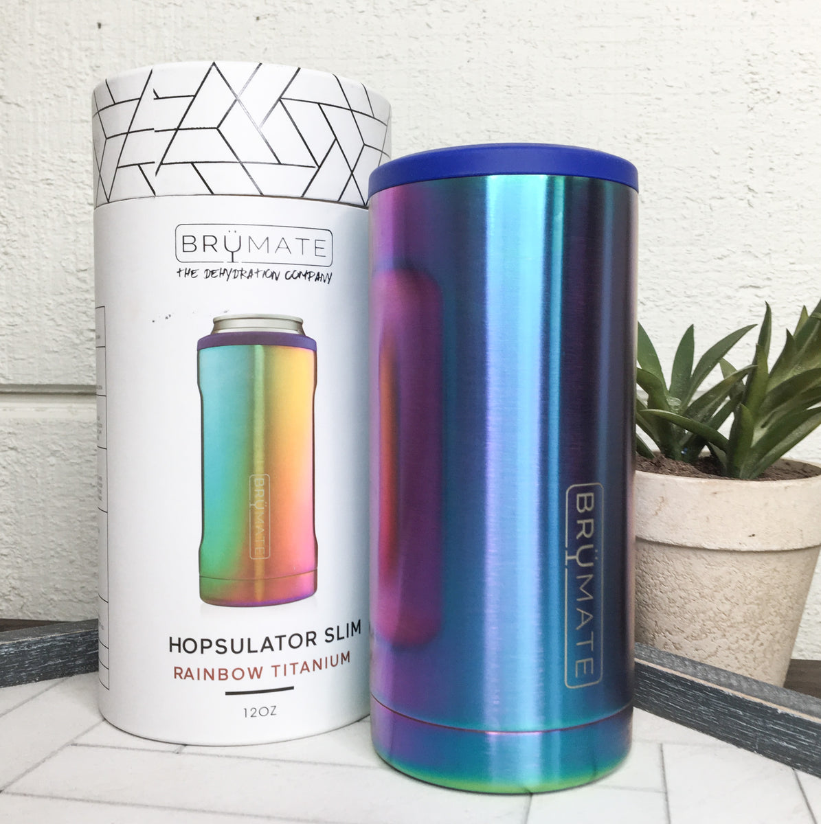Brumate Hopsulator Slim Rainbow Titanium