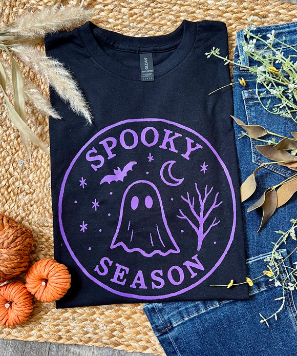 Spooky Season Black Tee