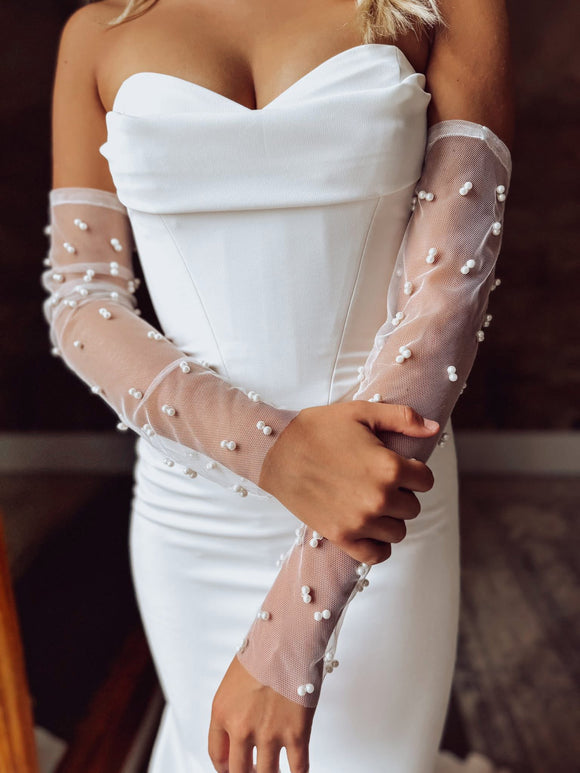 Pearl Detail Sleeves