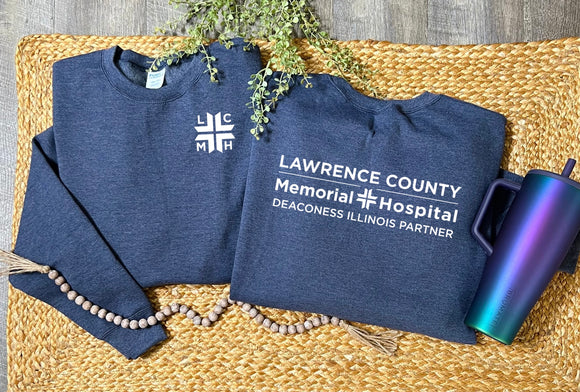 LCMH Heather Navy Crewneck