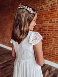 Flower Crystal Pearl Gold Hairband
