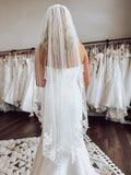 Floral & Leaf Lace Veil