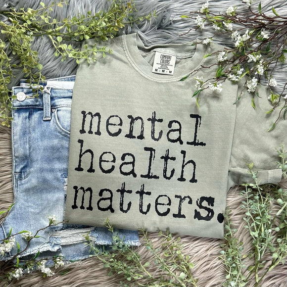 Mental Health Sandstone Comfort Colors Tee
