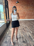 Ribbed Scoop Neck Tanks
