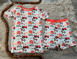 Little Red Barn Bamboo Short Sleeve Set