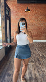 Denim Skort