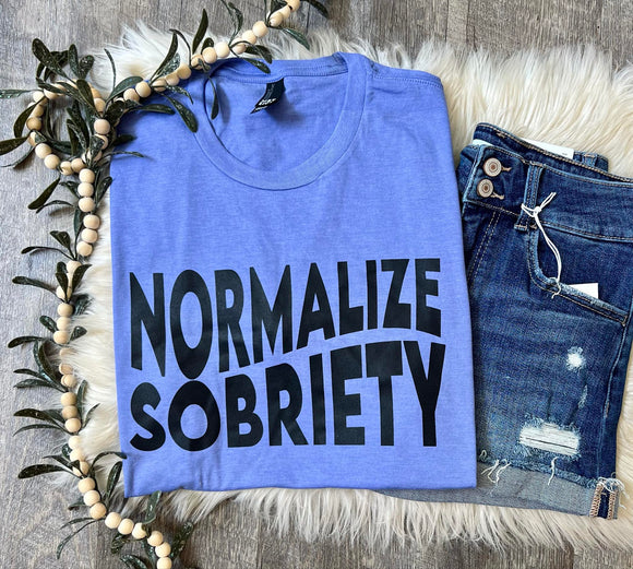 Normalize Sobriety Tee