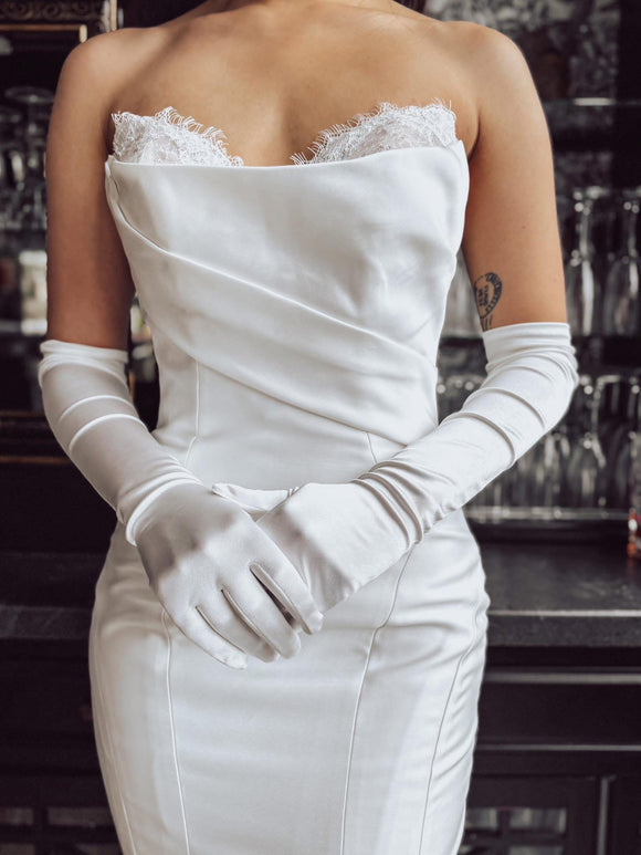 Satin Gloves