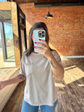 Acid Washed Pocket Tee