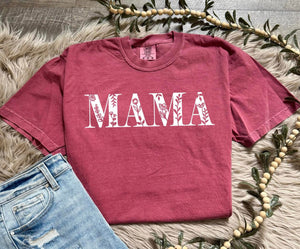 Filled in Mama Brick Comfort Colors Tee