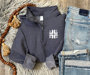 LCMH Heather Navy 1/4 Zip
