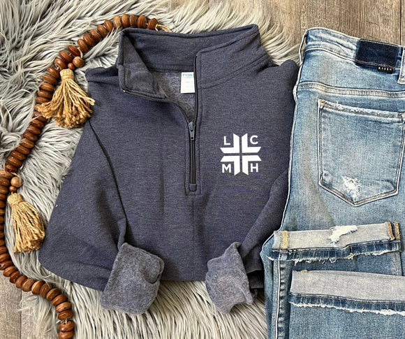 LCMH Heather Navy 1/4 Zip