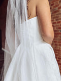 Beaded Trimmed Cathedral Veil
