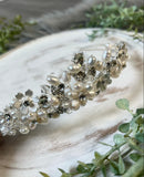 Crystal Pearl Flower Tiara