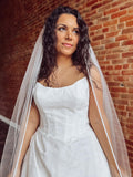 Beaded Trimmed Cathedral Veil