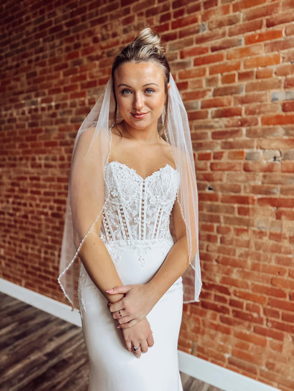 Beaded Edge Veil