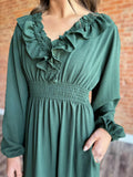 Green Tiered Babydoll Dress
