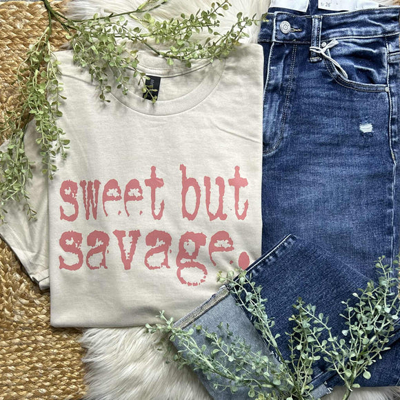 Sweet But Savage Sand Tee