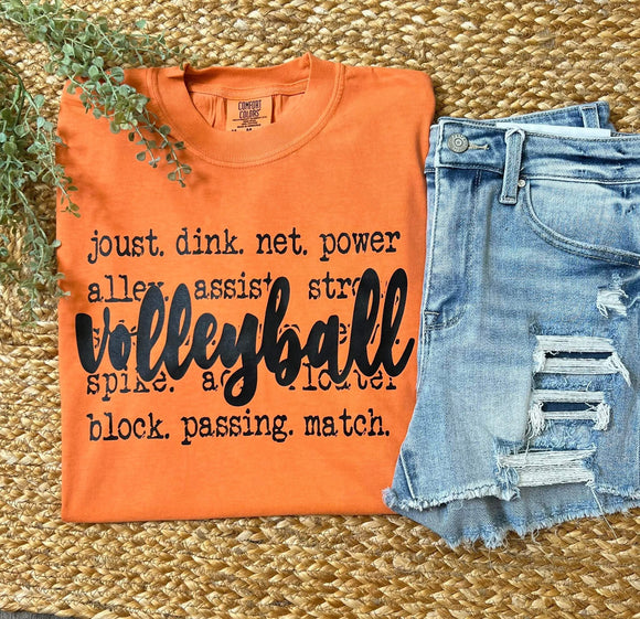 Volleyball Comfort Colors Tee