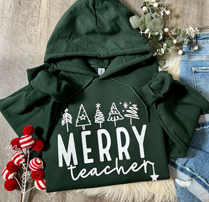 Merry Teacher Hoodie