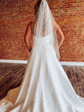Beaded Cascade Waltz Veil