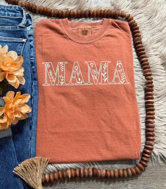 Outline Mama Yam Comfort Colors Tee