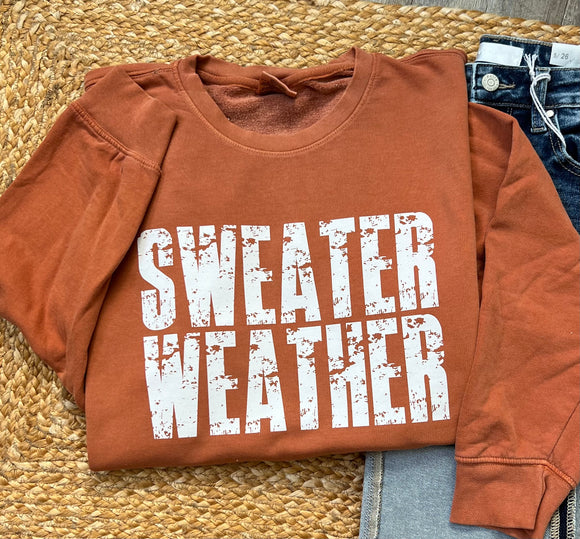Sweater Weather Comfort Colors Light Weight Crewneck