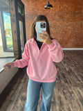 Bubblegum Pink 1/4 Zip