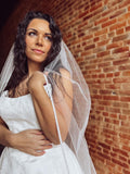 Beaded Trimmed Cathedral Veil