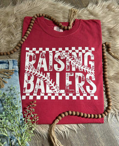 Raising Ballers Chili Comfort Colors Tee