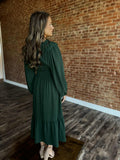 Green Tiered Babydoll Dress