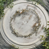 Flower Crystal Pearl Gold Hairband