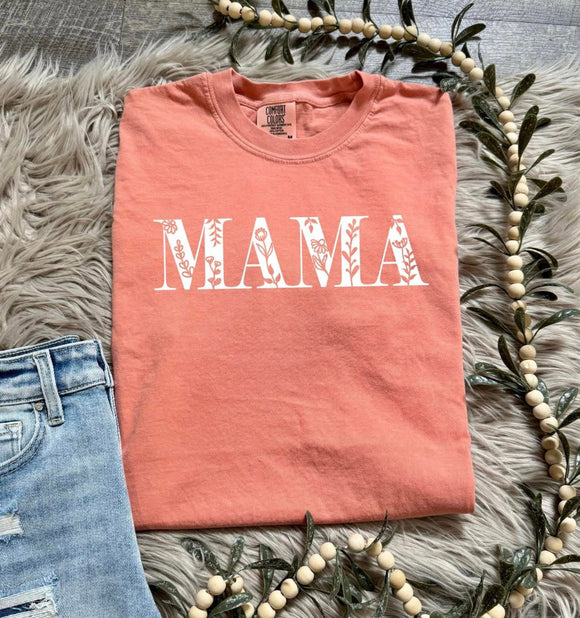 Filled in Mama Terracotta Comfort Colors Tee