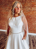 Beaded Cascade Waltz Veil