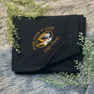 Personalized Graduation Blanket