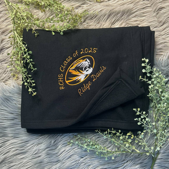 Personalized Graduation Blanket