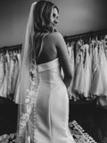 Floral & Leaf Lace Veil