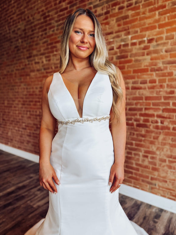 Light Gold Crystal Belt