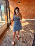 Denim Button Down Mini Dress