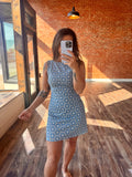 Embroidered Eyelet Sleeveless Dress