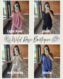 Oversized VNeck Tee & Bike Shorts Set