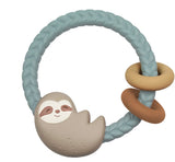 Itzy Ritzy: Silicone Teether Rattle- Sloth