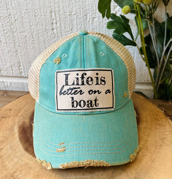 Life Is Better On A Boat Hat – WildRoseBoutique